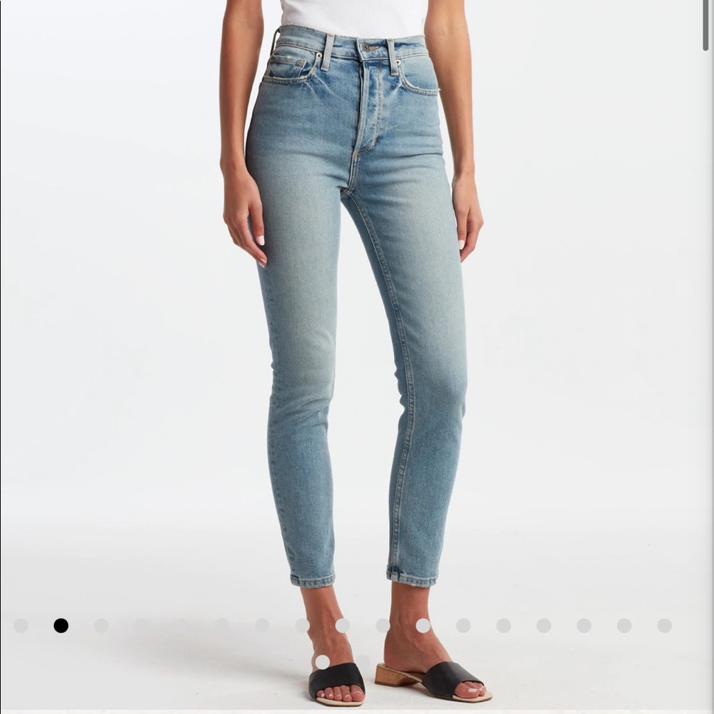 NEW Rowan Jolene Washed Denim high rise jeans size 25